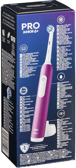 Oral-B Junior Ηλεκτρική Οδοντόβουρτσα για 6+ Χρονών Μωβ - Image 7