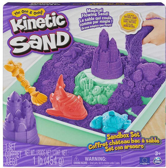 Spin Master Παιχνίδι Κατασκευών με Άμμο Kinetic Sand: Sandbox Purple για Παιδιά 3+ Ετών - Image 2