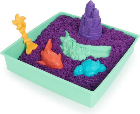 Spin Master Παιχνίδι Κατασκευών με Άμμο Kinetic Sand: Sandbox Purple για Παιδιά 3+ Ετών - Image 4
