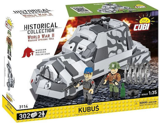 Cobi Τουβλάκια Armored Car Kubuś Warsaw Uprising 302τμχ - Image 7