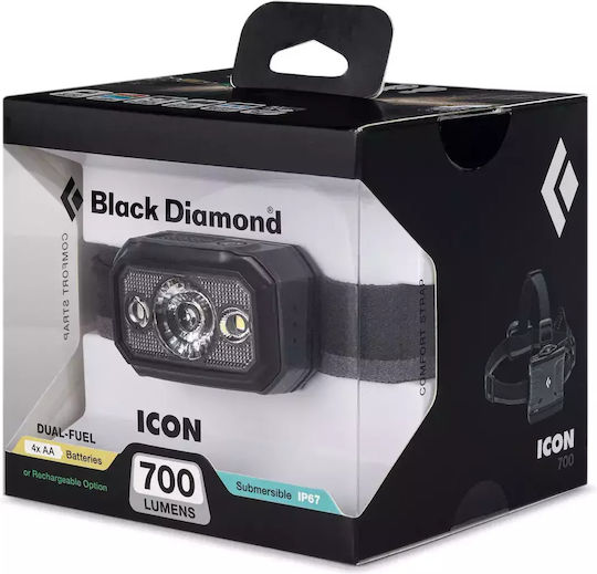 Black Diamond Φακός Κεφαλής LED IP67 με Μέγιστη Φωτεινότητα 700lm Icon 700 BD6206540004ALL1 - Image 4