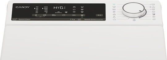 Candy Πλυντήριο Ρούχων Άνω Φόρτωσης 7kg 1200 Στροφών AI Weight Sense TCA274TM5-S - Image 7