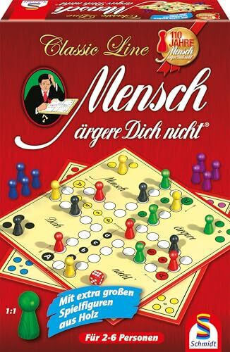 Επιτραπέζιο Παιχνίδι Classic Line: Mensch Ärgere Dich Nicht για 2-6 Παίκτες 49085 (GER) Schmidt Spiele - Image 2