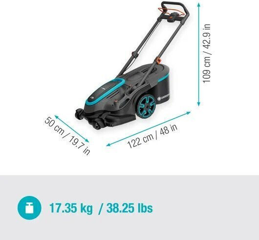 Gardena Powermax Duo 46 36v Μηχανή Γκαζόν Μπαταρίας Solo 14646-55 - Image 7
