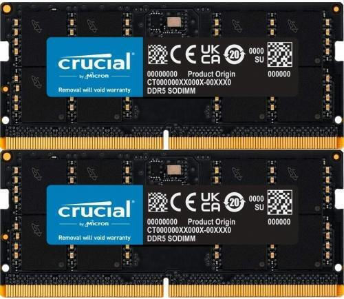 Crucial DDR5 64GB RAM με 2x32GB Modules και Ταχύτητα 4800 για Laptop CT2K32G48C40S5 - Image 2
