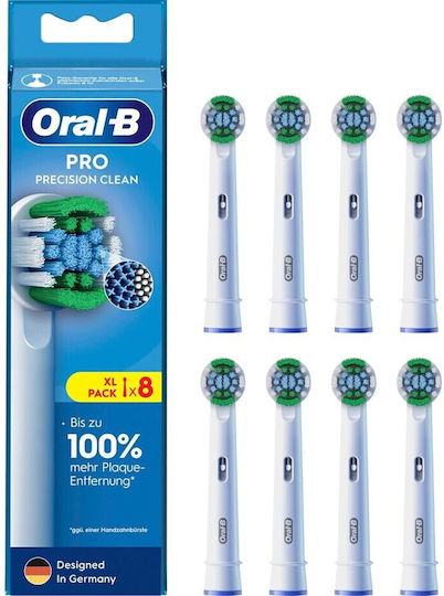 Oral-B Pro Precision Clean Ανταλλακτικές Κεφαλές για Ηλεκτρική Οδοντόβουρτσα BRA-861073 8τμχ