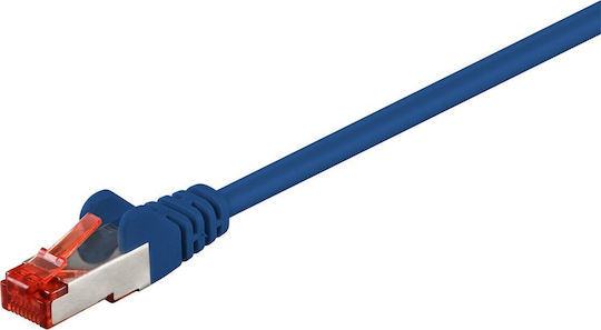 Goobay S/FTP Cat.6 Καλώδιο Δικτύου Ethernet 0.15m Μπλε 1τμχ 92452