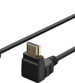Alternative view of Goobay HDMI 2.0 Cable HDMI male - HDMI male 2m Μαύρο 61296