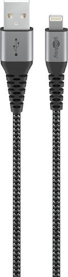 Goobay Braided USB-A to Lightning Cable 60W Γκρι 0.5m (49267) - Image 2