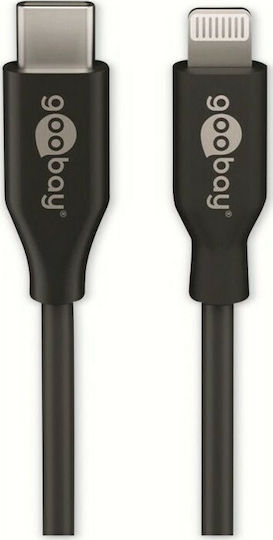 Goobay USB 2.0 Cable USB-C male - Lightning Μαύρο 1m (39445) - Image 3
