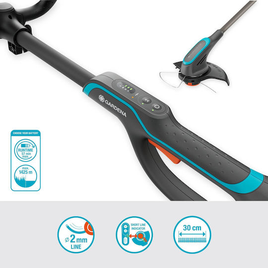 Gardena PowerTrim 30 Χορτοκοπτικό Ώμου / Χειρός Μπαταρίας 18V Solo 2.4kg 14703-55 - Image 2