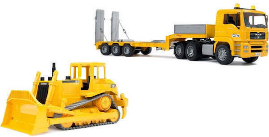 Bruder MAN TGA Tieflader με Bulldozer Cat Φορτηγό 1:16 - Image 2