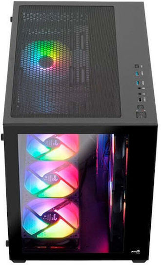 Aerocool Dryft Mini-BK-v2 Gaming Mini Tower Κουτί Υπολογιστή Μαύρο - Image 4