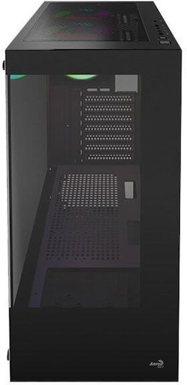 Aerocool Pivot-G-BK-v3 Gaming Midi Tower Κουτί Υπολογιστή με ARGB Φωτισμό Μαύρο - Image 2