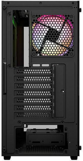 Aerocool Pivot-G-BK-v3 Gaming Midi Tower Κουτί Υπολογιστή με ARGB Φωτισμό Μαύρο - Image 3