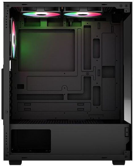 Aerocool Pivot-G-BK-v3 Gaming Midi Tower Κουτί Υπολογιστή με ARGB Φωτισμό Μαύρο - Image 5