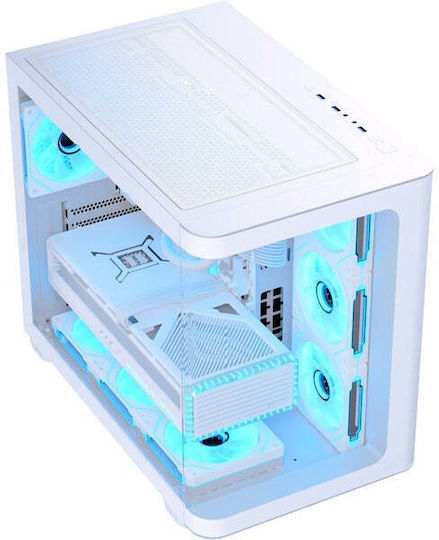 Aerocool P500C Gaming Midi Tower Κουτί Υπολογιστή με Πλαϊνό Παράθυρο Λευκό - Image 5