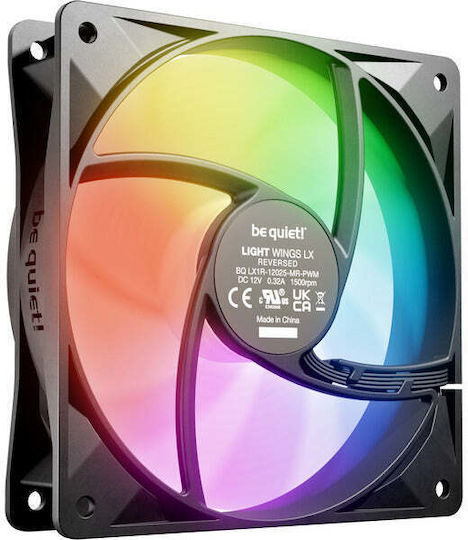 Be Quiet Light Wings LX Case Fan 120mm με ARGB Φωτισμό και Σύνδεση 4-Pin PWM - Image 2