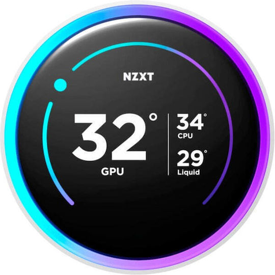 NZXT Kraken Elite 240 (v2) Υδρόψυξη Επεξεργαστή Διπλού Ανεμιστήρα 120mm για Socket AM4/AM5/1700/1200/115x με RGB Φωτισμό Λευκή - Image 3
