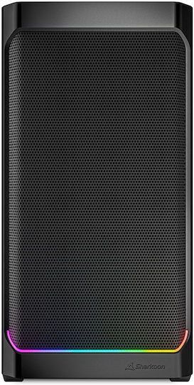 Sharkoon MK4 RGB Strip Gaming Midi Tower Κουτί Υπολογιστή με Πλαϊνό Παράθυρο Μαύρο - Image 2