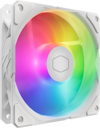 CoolerMaster Sickleflow Edge 120 Case Fan με ARGB Φωτισμό και Σύνδεση 3-Pin / 4-Pin PWM Λευκό - Image 3