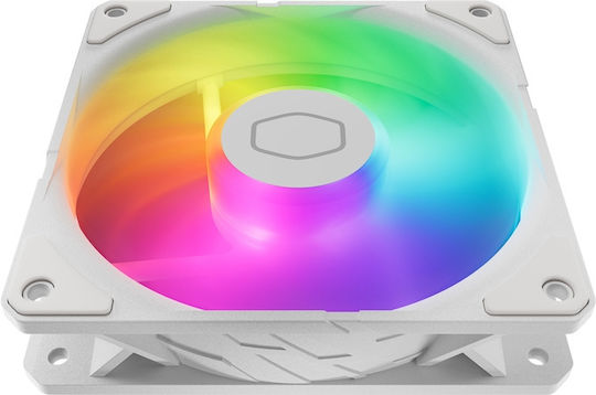 CoolerMaster Sickleflow Edge 120 Case Fan με ARGB Φωτισμό και Σύνδεση 3-Pin / 4-Pin PWM Λευκό - Image 5