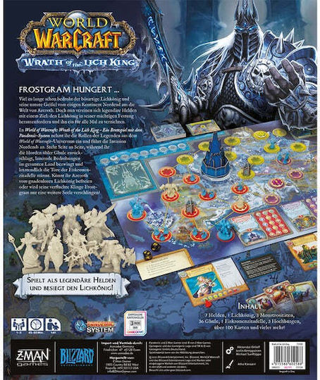 Επιτραπέζιο Παιχνίδι World Of Warcraft: Wrath Of The Lich King για 1-5 Παίκτες 14+ Ετών ZMND0021 Asmodee - Image 5