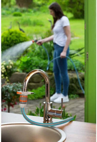 Gardena Hahnverbinder Εσωτερικούς Νεροχύτες Γκρι Πορτοκαλί 13mm 19mm - Image 5