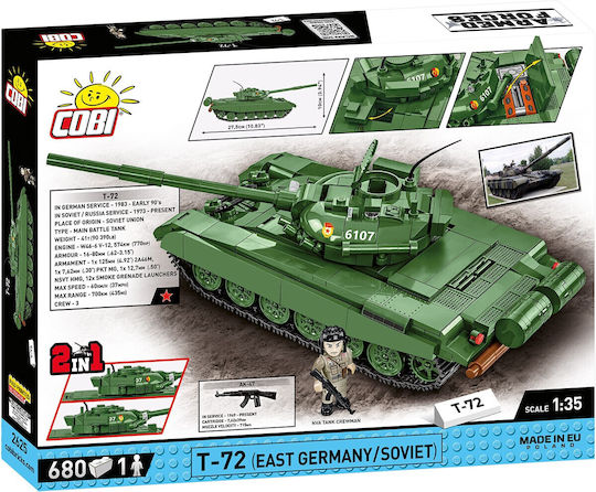 Cobi Τουβλάκια Historical Collection T-72 East Germany - Soviet για 7+ Ετών 680τμχ - Image 4