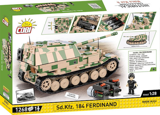 Cobi Τουβλάκια Historical Collection WWII Sd.Kfz. 184 Ferdinand για 7+ Ετών 1268τμχ - Image 7