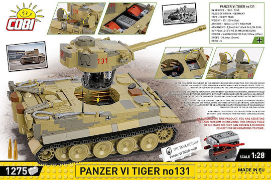 Cobi Τουβλάκια Panzer VI Tiger Νο131 για 7+ Ετών 1275τμχ - Image 7