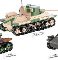 Alternative view of Cobi Τουβλάκια Renault R35 - Valentine IX - Panzer I για 7+ Ετών 595τμχ COBI-2740