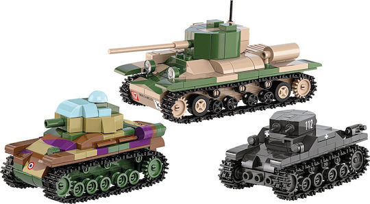 Cobi Τουβλάκια Renault R35 - Valentine IX - Panzer I για 7+ Ετών 595τμχ COBI-2740 - Image 4