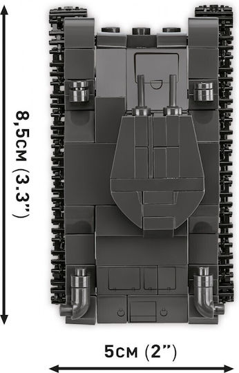 Cobi Τουβλάκια Renault R35 - Valentine IX - Panzer I για 7+ Ετών 595τμχ COBI-2740 - Image 5
