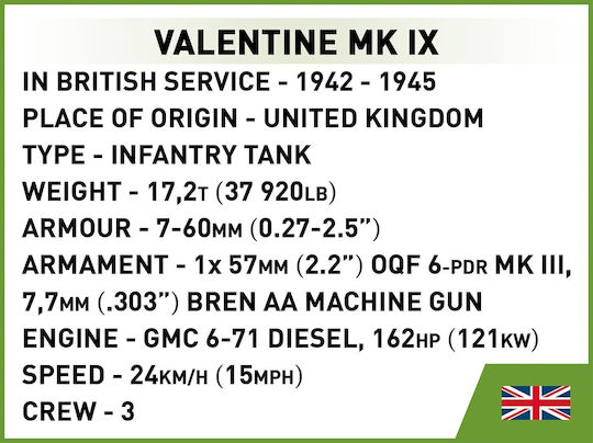 Cobi Τουβλάκια Renault R35 - Valentine IX - Panzer I για 7+ Ετών 595τμχ COBI-2740 - Image 11