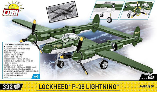 Cobi Τουβλάκια Lockheed P-38 Lightning για 6+ Ετών 332τμχ - Image 6