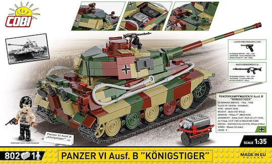 Cobi Τουβλάκια Panzer VI Ausf. B King Tiger για 9+ Ετών 802τμχ - Image 8