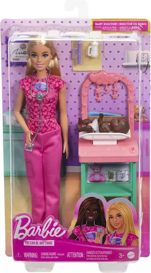 Barbie Παιδίατρος Κούκλα για 3+ Ετών JCR72