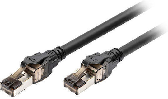 Digitus S/FTP Καλώδιο Δικτύου Ethernet 1m Μαύρο 1τμχ (DK-1843-010) - Image 2