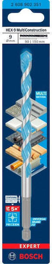 Bosch MultiConstruction Διαμαντοτρύπανο με Εξάγωνο Στέλεχος για Ξύλο και Μέταλλο 9mm / 90mm 2608902351 - Image 2