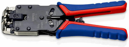 Knipex Πρέσα Ακροδεκτών Δικτύου RJ45, RJ10 με Απογυμνωτή & Μηχανισμό Καστάνιας (Μήκος 200mm) 97 51 12 SB - Image 2