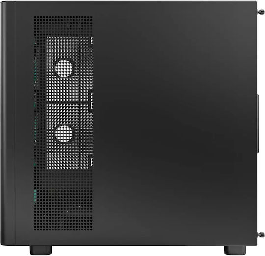 Montech XR Wood Gaming Midi Tower Κουτί Υπολογιστή με Πλαϊνό Παράθυρο και ARGB Φωτισμό Μαύρο - Image 4