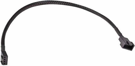 Alphacool Fan Cable 4-pin To 4-pin Extension 30cm Black 18674 - Image 2