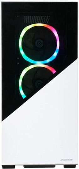 Enermax K8 Gaming Midi Tower Κουτί Υπολογιστή με RGB Φωτισμό Λευκό - Image 3