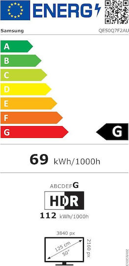 Samsung Smart Τηλεόραση 50" 4K UHD QLED Q7F HDR (2025) QE50Q7F2AUXXH - Image 3
