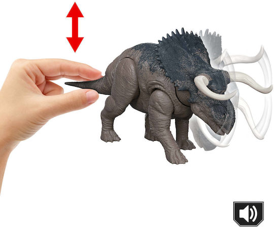 Φιγούρα Δράσης Nasutoceratops Jurassic World Δεινόσαυρος με Ήχους 30εκ. JGC81 - Image 3