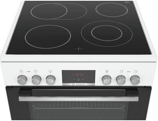 Bosch HKR39C220 Κουζίνα 66lt με Κεραμικές Εστίες Π60εκ. Λευκή - Image 5