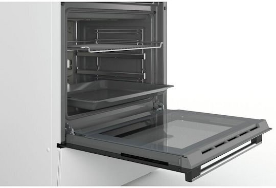 Bosch HKR39C220 Κουζίνα 66lt με Κεραμικές Εστίες Π60εκ. Λευκή - Image 4