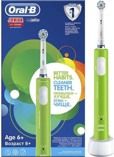Oral-B Junior Ηλεκτρική Οδοντόβουρτσα για 6+ Χρονών Πράσινο - Image 6
