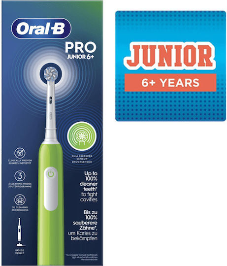 Oral-B Junior Ηλεκτρική Οδοντόβουρτσα για 6+ Χρονών Πράσινο - Image 4
